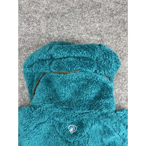 Kuhl Vest Womens Medium Blue Fleece Hooded Full Zip Outdoor Jacket Pockets Warm - Picture 7 of 7